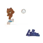 Серьги-гвоздики Line Friends для женщин Swarovski - фото