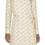 Женское платье с длинными рукавами Tory Burch, бежевый - фото 5