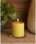 Свеча-Столбик Timberline, 3" x 3" Root Candles, butterscotch - фото 2