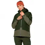 Флис Salewa Puez Gorotex 2L EPE full zip, зеленый - фото