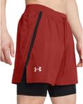 Under Armour мужские шорты Launch Run 5-inch 2-in-1, (840) Earthen Orange/Black/Reflective - фото 4