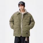 Пуховик Unisex Lapel Thickened Down Jacket ZIAREL, черный with removable logo - фото 9