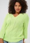 Свитер KCLORRY Kaffe Curve, зеленый - фото 4