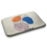 Коврик для ванной Tulup Korallenriff, 90x1x90 см, бежевый - фото