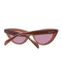 Солнцезащитные очки «кошачий глаз» Pucci, коричневый - фото 3