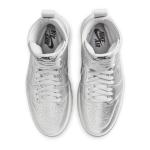 Кроссовки 1 high brooklyn 'metallic silver' Air Jordan, серебряный - фото 4