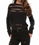 Свитер Killer Within вязаный черный ASILIO - фото