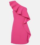 Мини-платье Giacomo из соболя с оборками Max Mara, Fuxia - фото