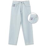 Джинсы унисекс MIND ERROR, Мытый черный - фото 6