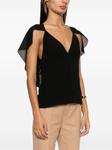 Chloé топ с кейпом, черный - фото 3