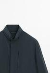 Куртка Massimo Dutti TECHNICAL FABRIC, Dark Blue - фото 8