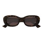 Солнцезащитные очки с овальной оправой GUCCI, коричневый - фото 6