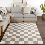 Ковер Zhuri Checkered Area Rug nuLOOM, 91x152 см, кремовый - фото 17