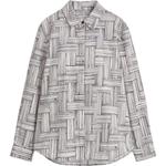 COS Женская рубашка beige/navy blue - фото