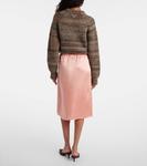 Шелковая миди-юбка Prada, Corallo - фото 3