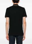 BOSS рубашка поло с вышитым логотипом, черный - фото 4
