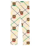 Хлопковые леггинсы с добавлением эластана Mini Rodini, Off-White - фото