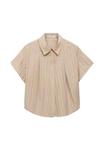 Блуза Mango SHORT SLEEVE STRIPED, Brown - фото 6