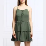 Платье на бретельках Superdry, зеленый - фото