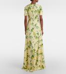 Платье макси с цветочным принтом Monique Lhuillier, Lemon Drop - фото 3