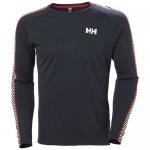 Базовый слой Helly Hansen Lifa Active Stripe Crew, черный - фото