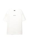 Футболка PULL&BEAR SHORT SLEEVE WITH SHARK GRAPHIC, White - фото 11