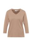 Топ Cecil BASIC V-NECK, Braun/Brown - фото 5