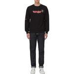 Толстовка унисекс черная Evisu, черный - фото 3