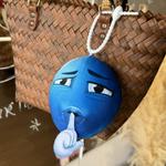 Fluffy bear Плюшевый кулон Abstract Little Blue Bean высотой 10 см - фото 6