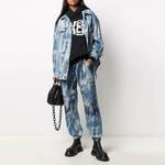 Джинсовые спортивные джинсы с эффектом кислотной мойки AMBUSH, мультиколор - фото 4