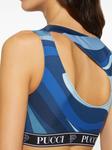 Топ с принтом Marmo от PUCCI, синий - фото 5