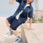 Рубашка мужская темно-синяя Nike, темно-синий - фото 6