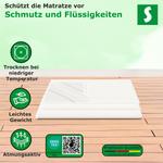 Наматрасник Schlaftroll белый зона лежания: 90/200 см - фото 5