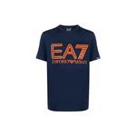 Футболка с логотипом EMPORIO ARMANI, синий - фото
