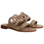 HERMES Тапочки Lagune Slide женские бежевые - фото 4