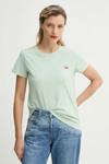 Футболка из хлопка Levi'S, зеленый - фото