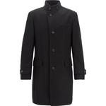 HUGO BOSS Мужское черное пальто Black - фото