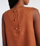 Льняное платье Rio с прямым силуэтом Posse, Chestnut - фото 6