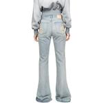 Джинсы с эффектом поношенности Acne Studios, синий - фото 6