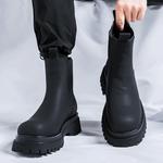 Челси Ботинки Мужские Weishibangwei, цвет Black Fleece-Lined - фото 5