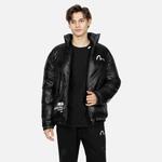 Пуховик мужской черный Evisu, черный - фото 6