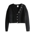 Кардиган Vetements Fancy Button Mini Cardigan, Black - фото