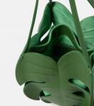 Кожаная сумка-тоут palm mini Staud, зеленый - фото 3