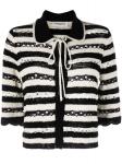 Кардиган в полоску Sonia Rykiel, черный - фото