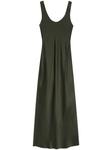 ANINE BING платье макси Camille, зеленый - фото