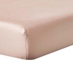 Простыня Homescapes бежевый, 90/190 см - фото