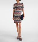 Босоножки Julia Raschel на платформе с ламе Missoni, синий - фото 3