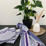 Чайные полотенца набор  Zollner, синий - фото 4