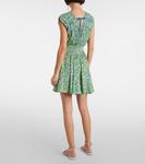 Мини-платье с принтом Саши Poupette St Barth, Blue Honolulu - фото 3