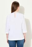 Блуза FLOUNCE PANEL 3/4 SLEEVE  Ulla Popken, белый - фото 5